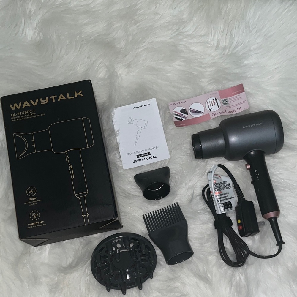 Wavytalk Hair Dryer with Attachments